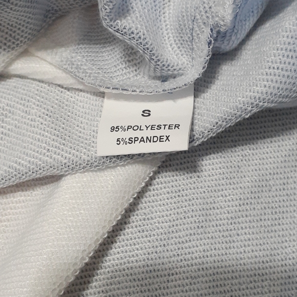 Nautical Blue & White Striped Oversized Sweatshirt - Picture 4 of 4